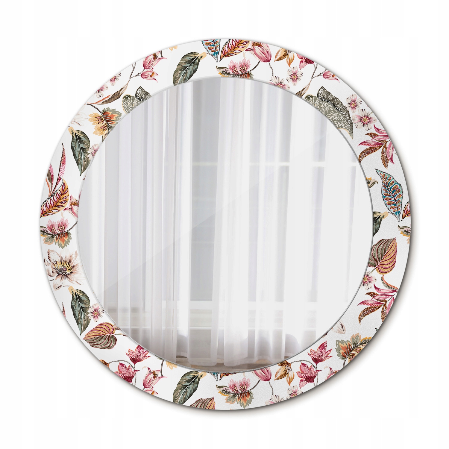 Zrkadlo na vizáž Nástenné kvety vintage 70 cm