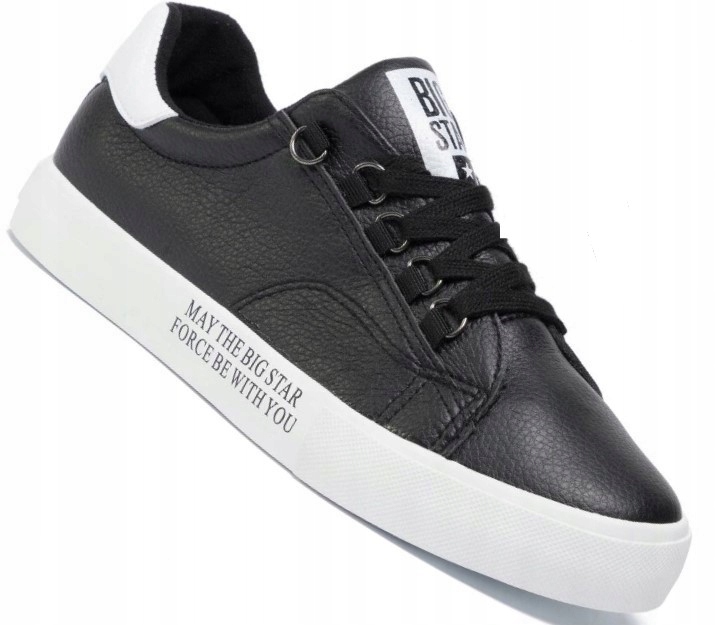 TRAMPKI MĘSKIE BIG STAR CZARNY EKO EE174336 R44 Oryginalne opakowanie producenta pudełko