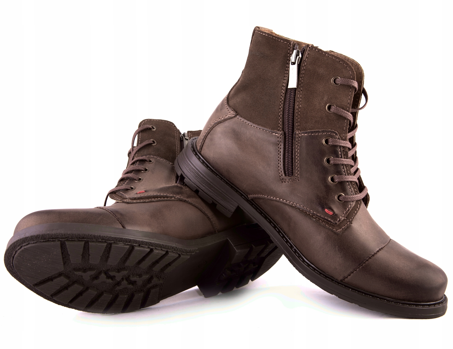 Buty męskie zimowe POLSKIE skórzane trzewiki 42 Marka Komodo