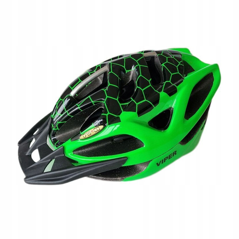 Přilba Casco Viper zelená+motiv kostky, M 52-57cm