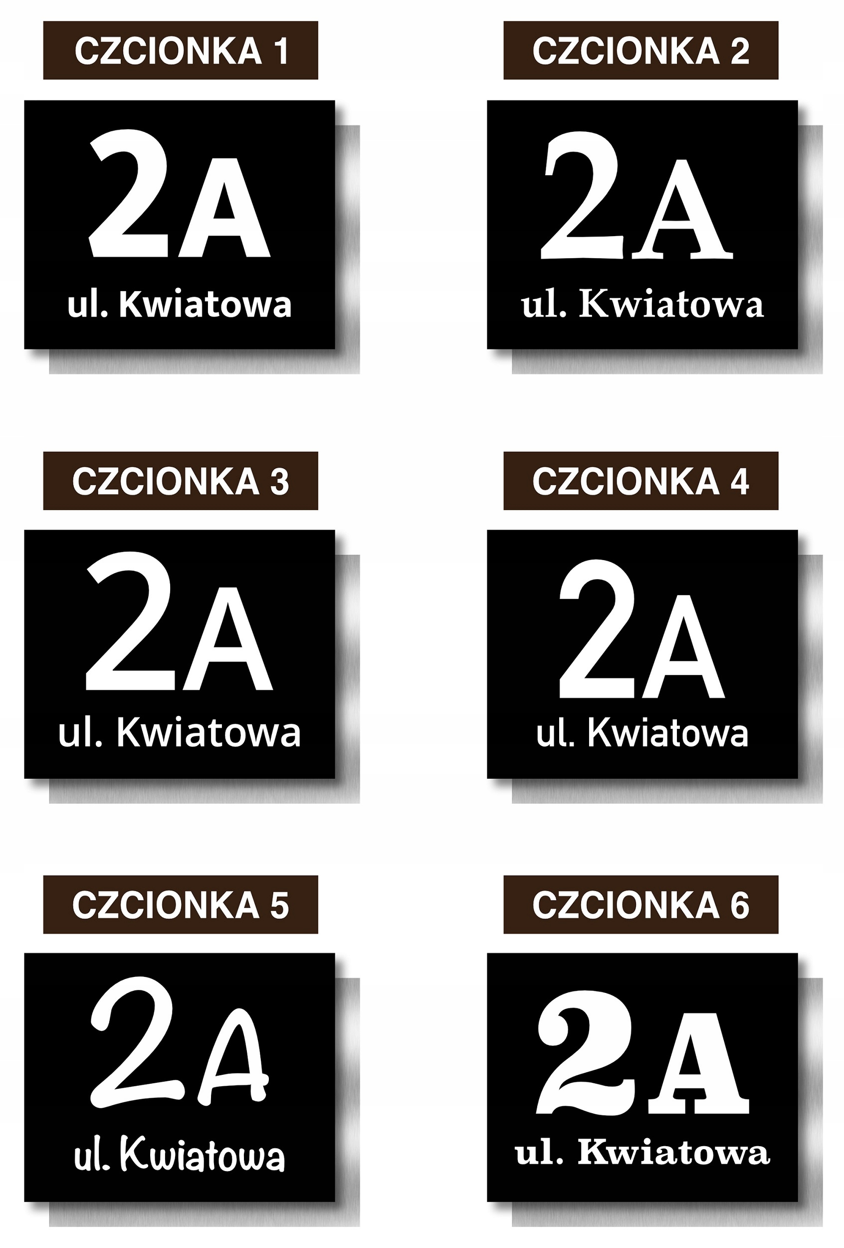 tabliczka tablica ADRESOWA numer domu 22x27 alu. Materiał aluminium