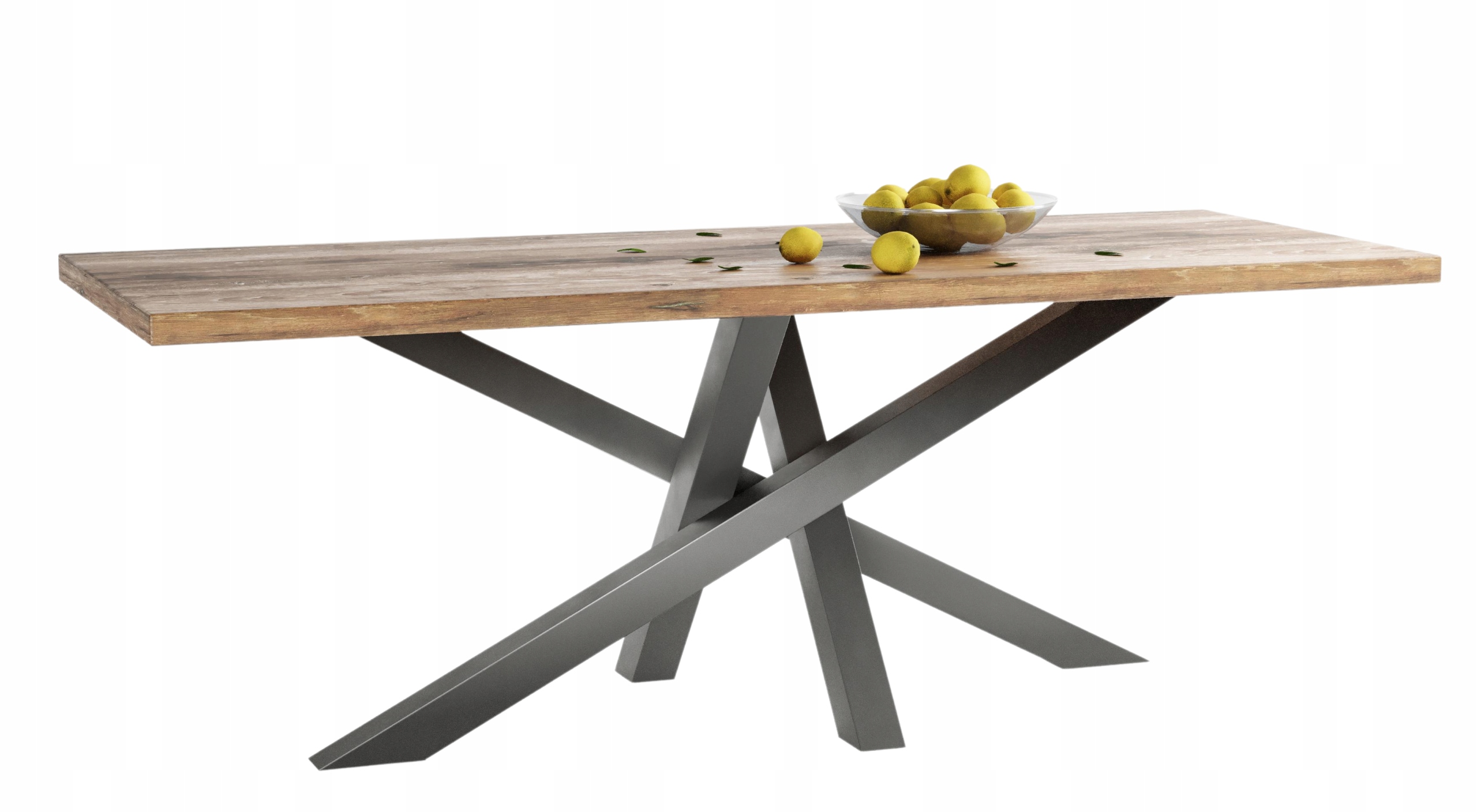 Loftový stůl do jídelny Loftový stůl dubový 250x90 Lity Dub Milan