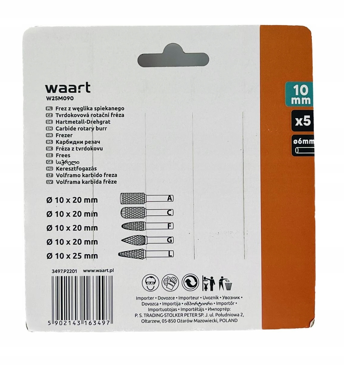 ZESTAW FREZÓW TRZPIENIOWYCH DO METALU 5 szt Marka Jufisto