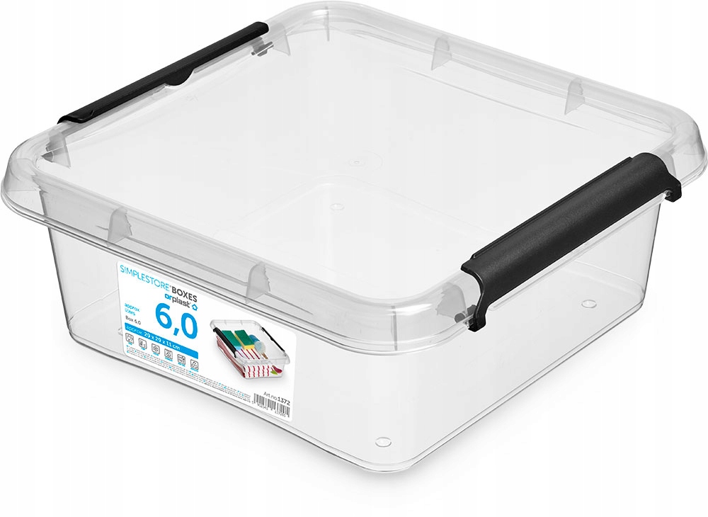 

Pojemnik Pudełko Z Pokrywką Do Przechowywania 6L