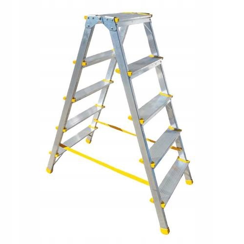 Schodíky Al obojstranné, 5 priečok, Alve 925