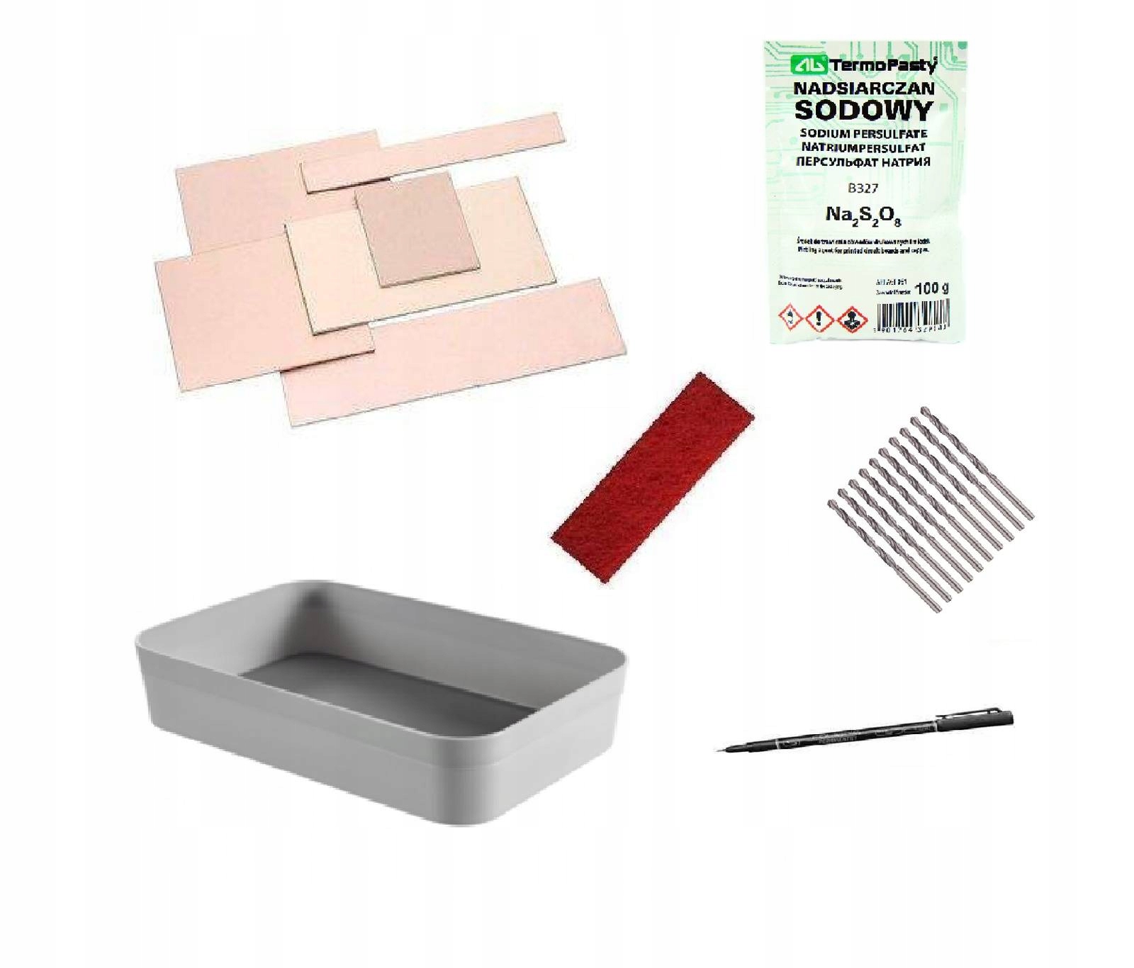 Zestaw do wytrawiania płytek drukowanych PCB EAN (GTIN) 5905475068393