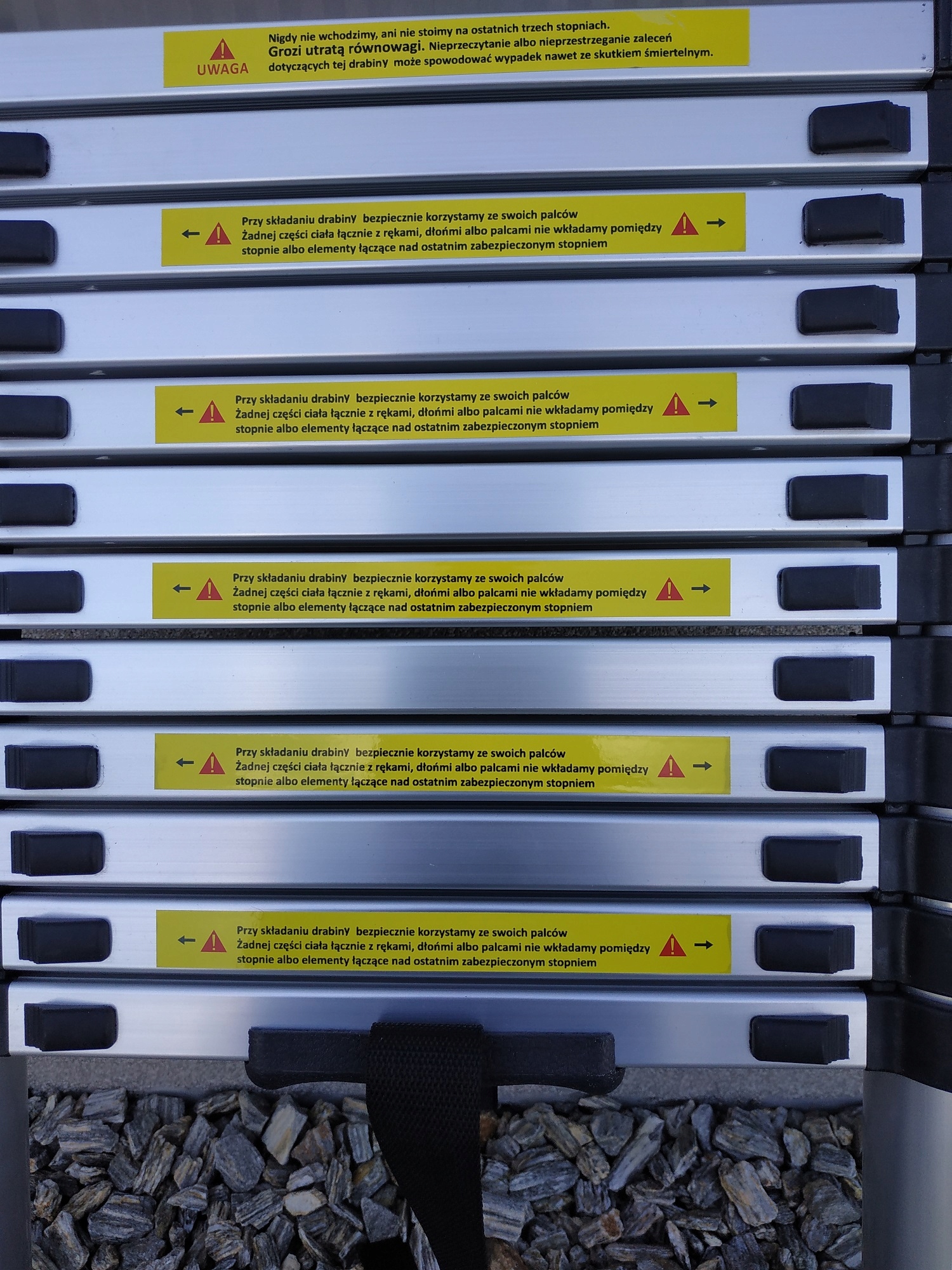 DRABINA TELESKOPOWA 3,8 M+ POKROWIEC Materiał aluminium