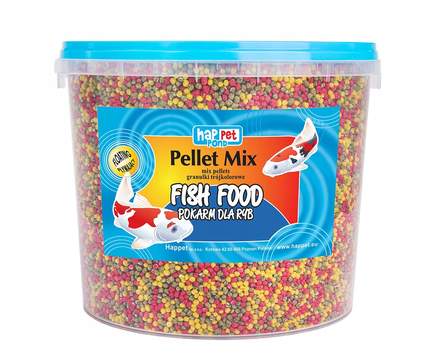 GRANULKI MIX TRÓJKOLOROWE POKARM KARMA DLA KARPI KARASI RYB STAWOWYCH 3L Waga 1 kg