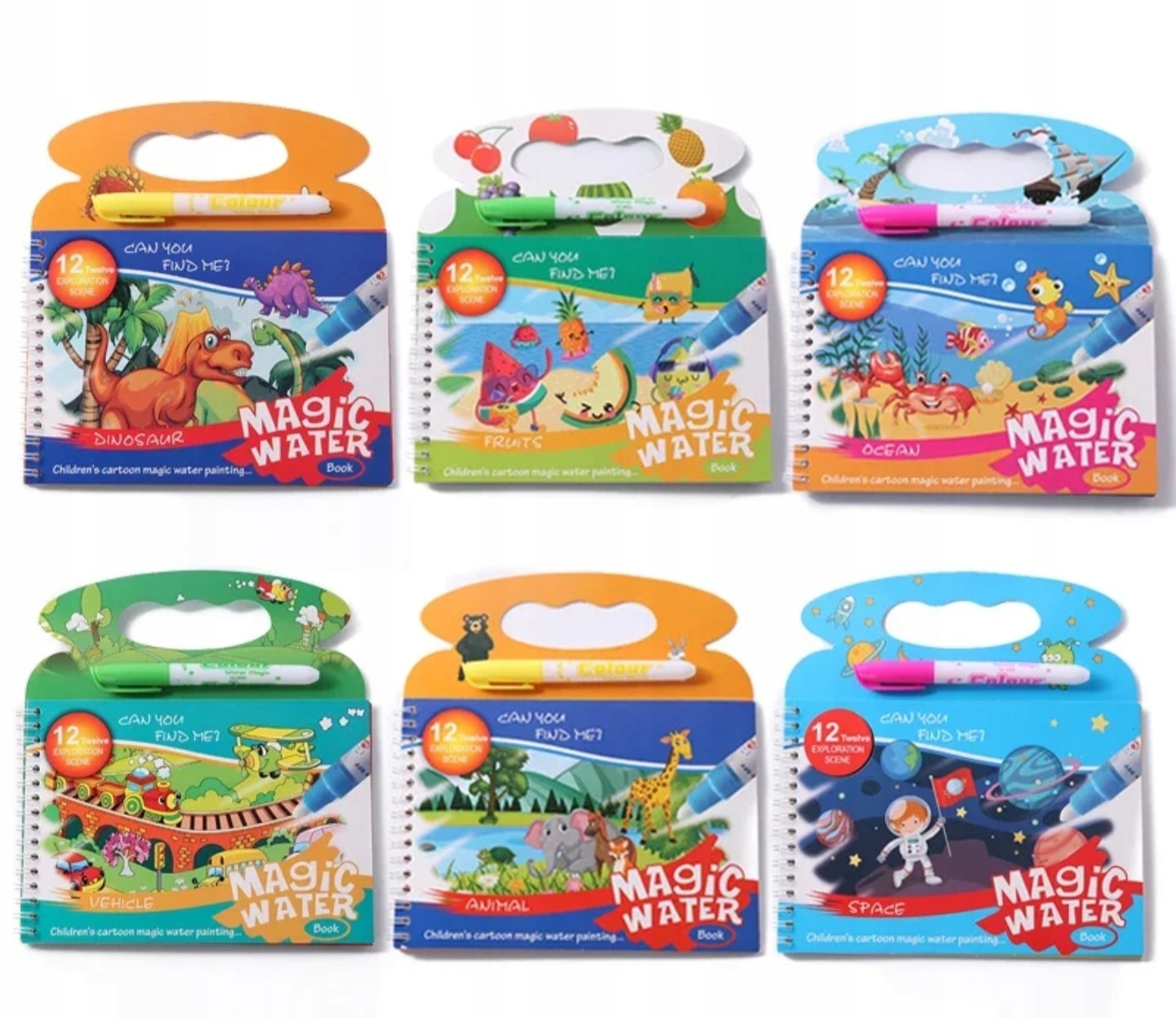 Wodne kolorowanki pakiet 6w1 wodne malowanki SAM WYBIERASZ Stan opakowania oryginalne