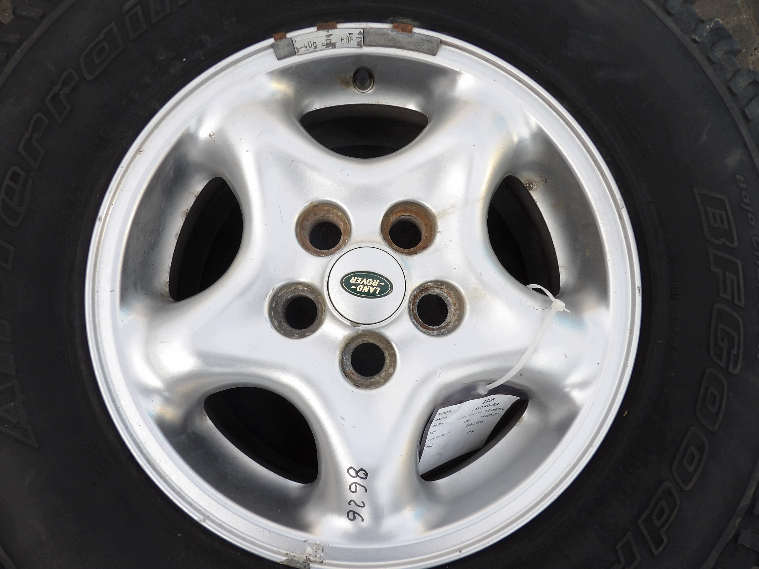 kerék pótkerék LAND ROVER FREELANDER I 5X114,3