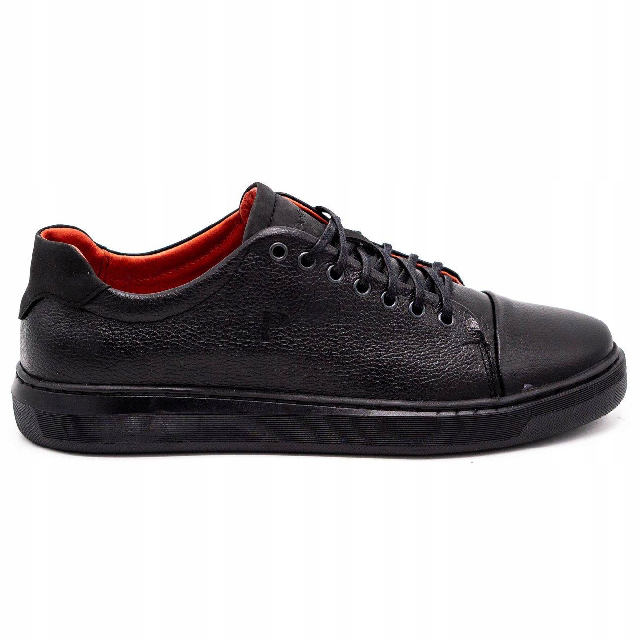 

Buty Męskie Casual Skóra Polskie 2109 Czarny 41