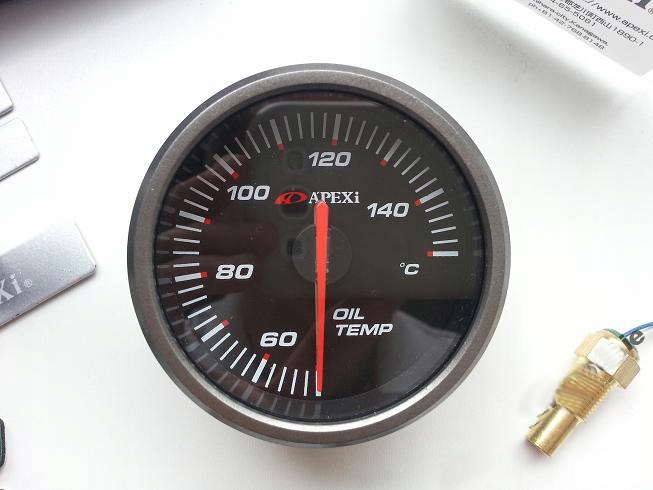 APEXI ELII style TEMPERATURA OLEJU 60mm CZARNY Producent inny