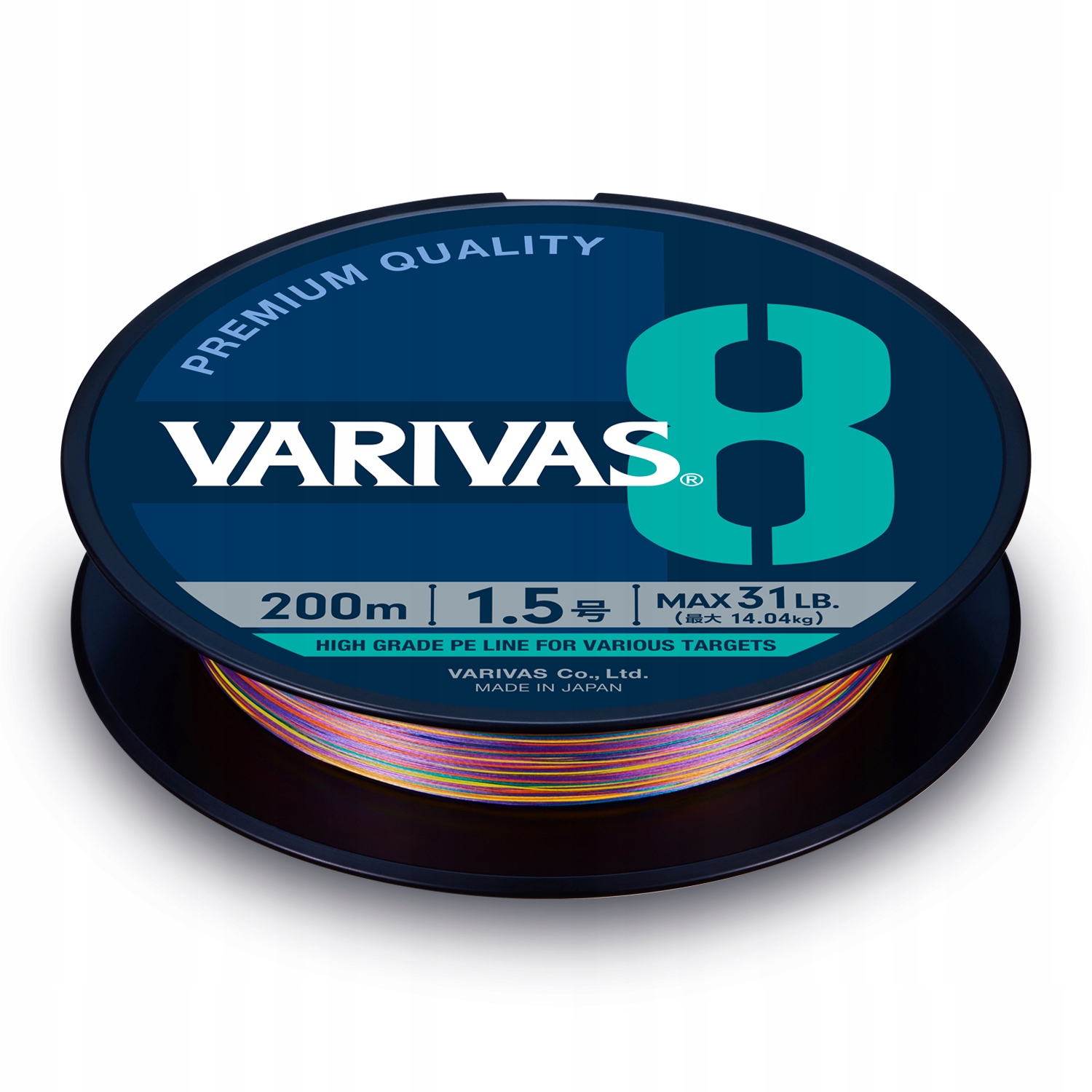 Plecionka Varivas 8 #1.2 Pe 23LB (10.41kg) 150m multicolor x8