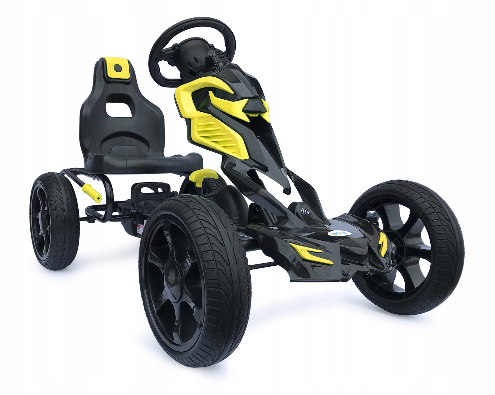 Wielki Gokart Na Pedały do60kg 5-12lat scout 4KiDS Yellow