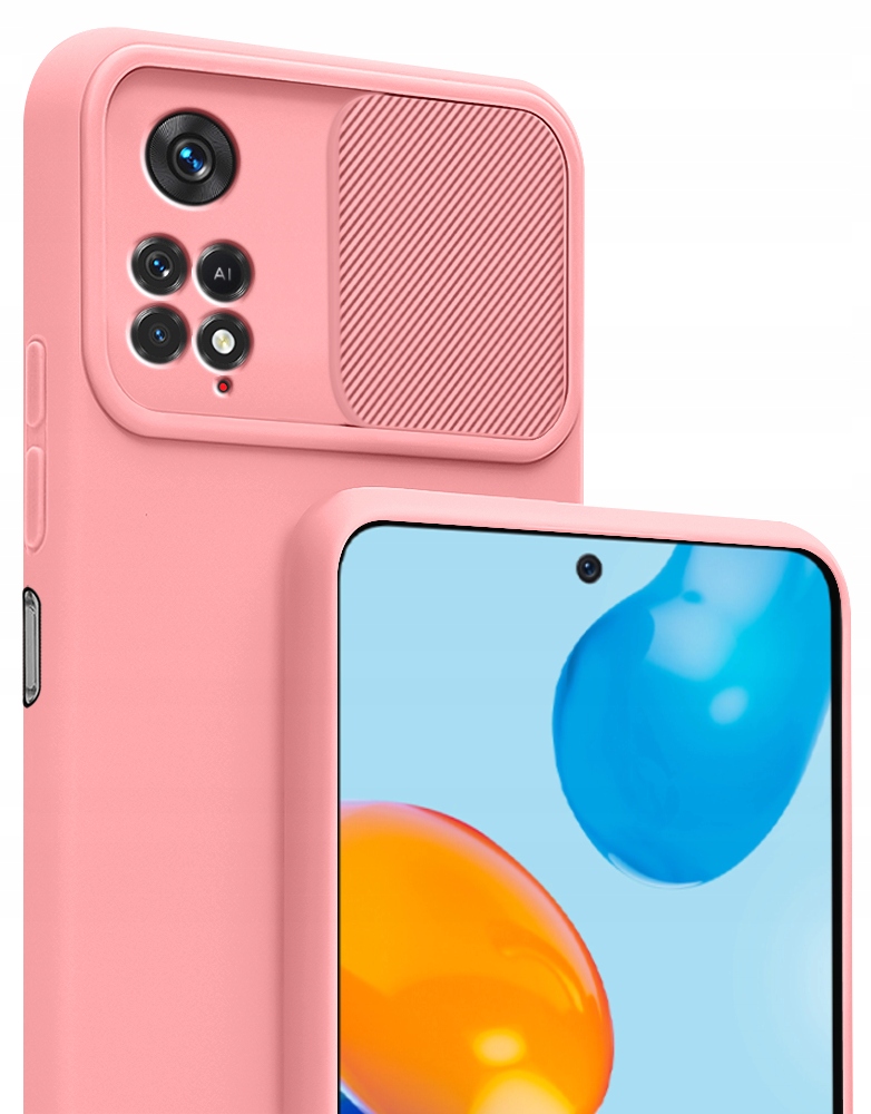 

Etui Silicone CamShield Szkło do Redmi Note 11 Pro