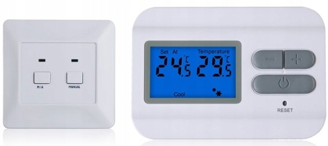 Pokojový Termostat C3RF Rádiový Bezdrátový Regulátor Kg Elektronik