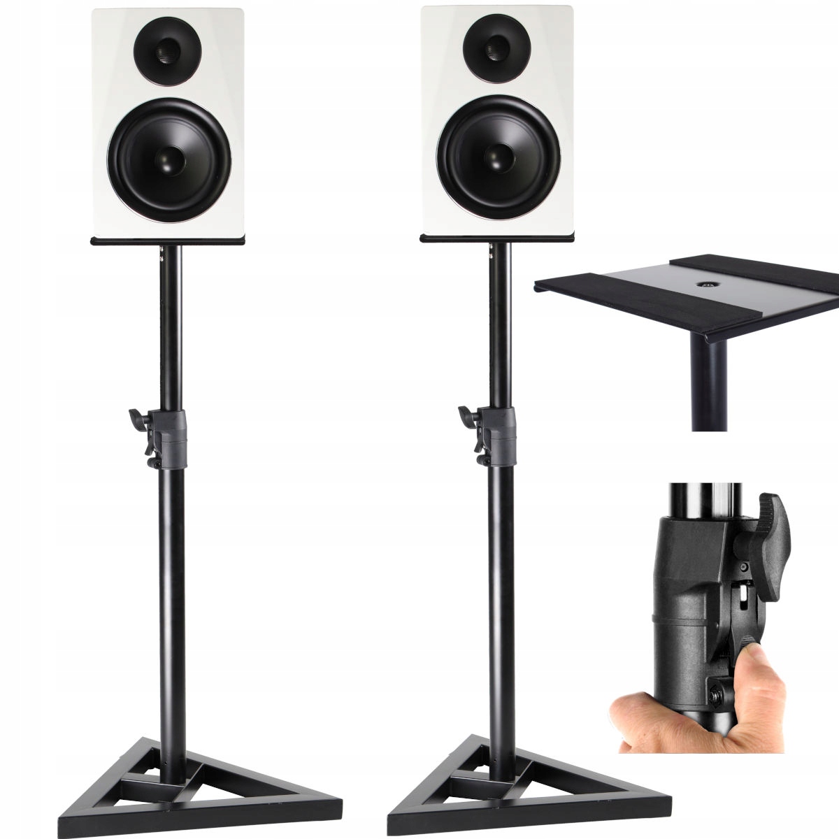 Mozos MSS3-SET statywy stojaki do głośników kolumn monitorów uchwyty para