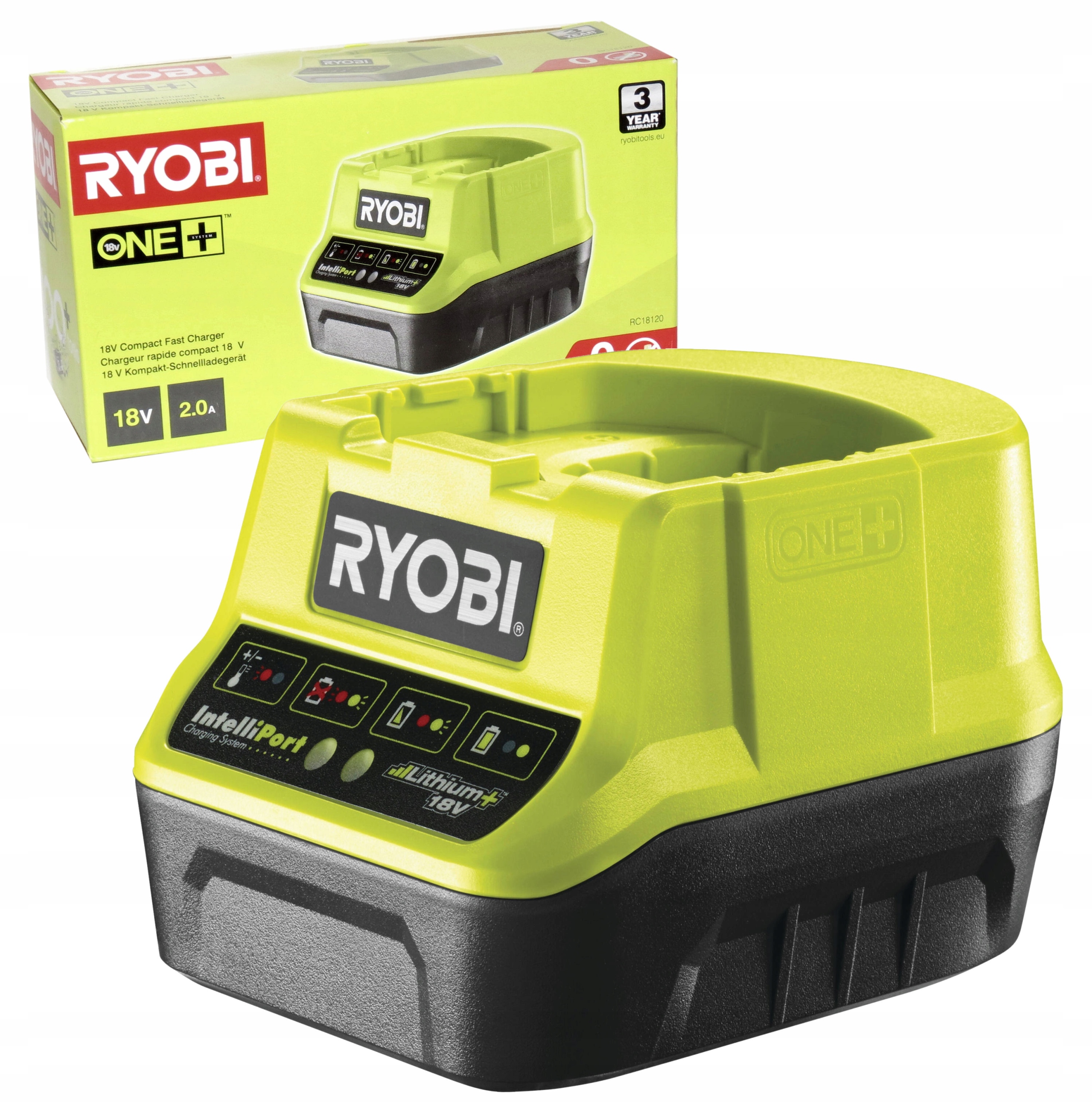 

Oryginalna Szybka Ładowarka Ryobi RC18120 18V