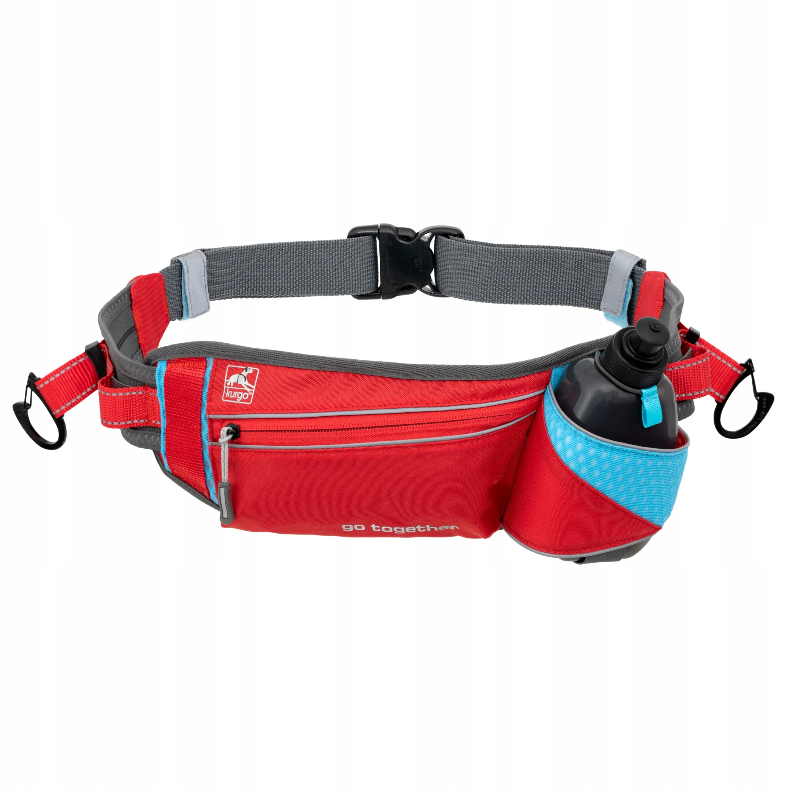 Kurgo On Trail Running Belt pas do biegania z psem, z bidonem i kieszenią