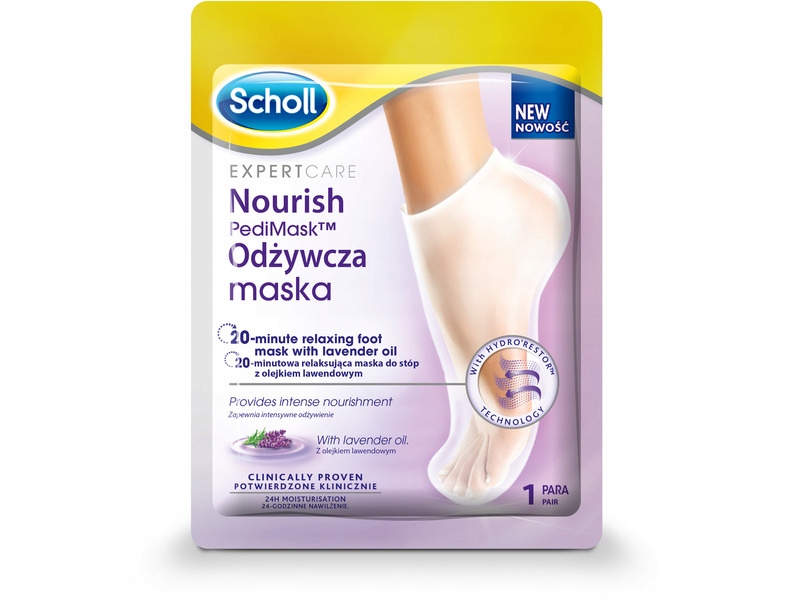 

Maska Scholl z olejkiem lawendowym PediMask