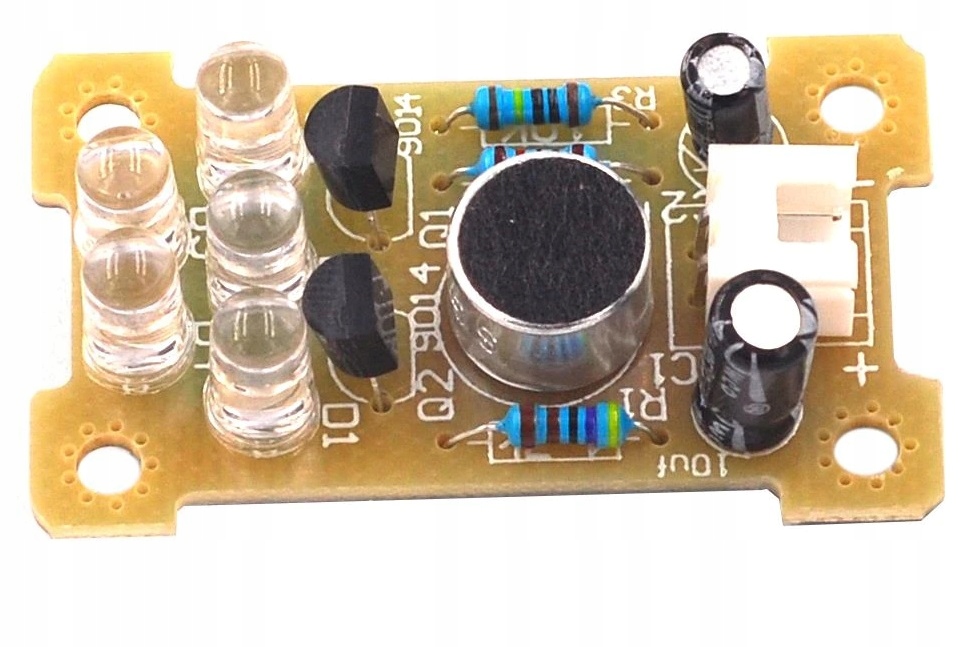 Sterowane głosem 5mm LED zielone nauka lutowania Kod producenta Sterowane głosem 5mm LED