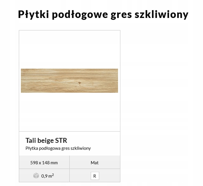 DOMINO TALI PŁYTKI DREWNOPODOBNE LESZNO Typ gres