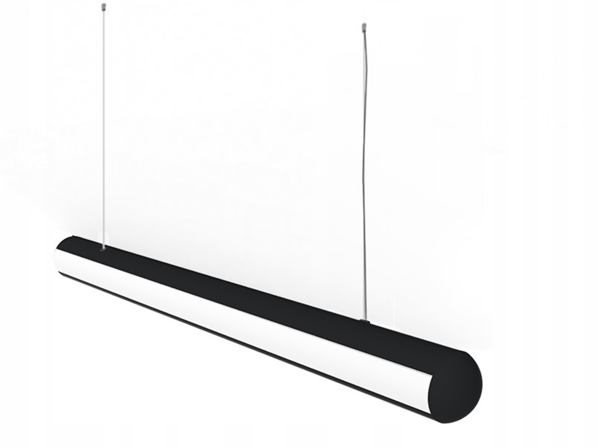 Výpredaj Vzorky Bpm Závesné svietidlo Gala Led Tube čierna opál 120 cm