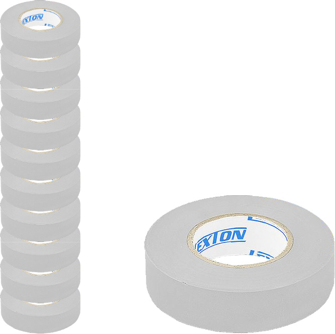 

Taśma izolacyjna Pvc zestaw 10szt szara 19x10m