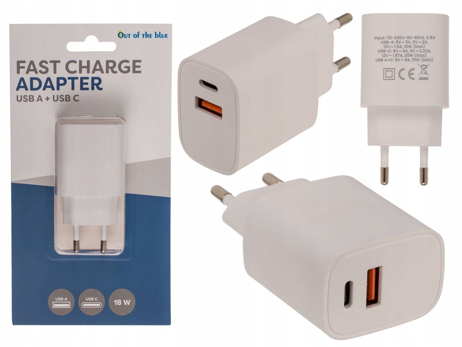 Praktyczny Szybka Ładowarka Podwójne Ładowanie Usb A Usb C