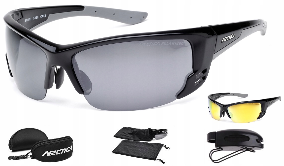 Brýle Arctica S-198 Polarizace, Vyměnitelná Skla, Korekce Bonus