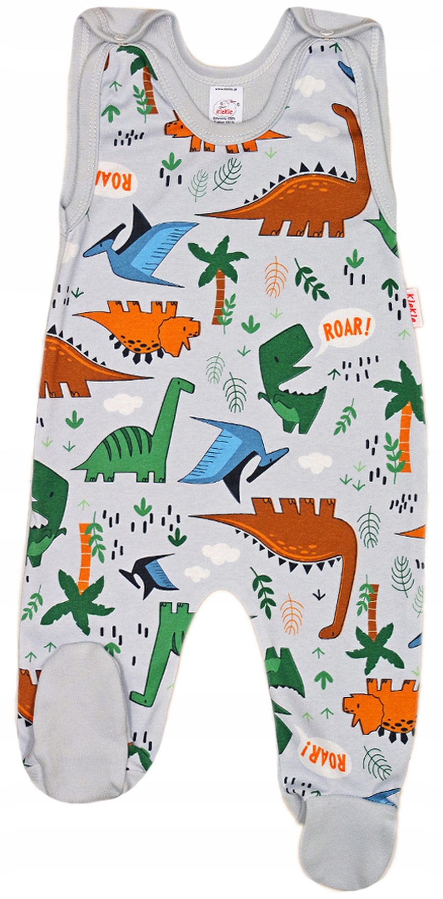 ŚPIOCHY ŚPIOSZKI bawełniane DINOZAURY 62 KLEKLE