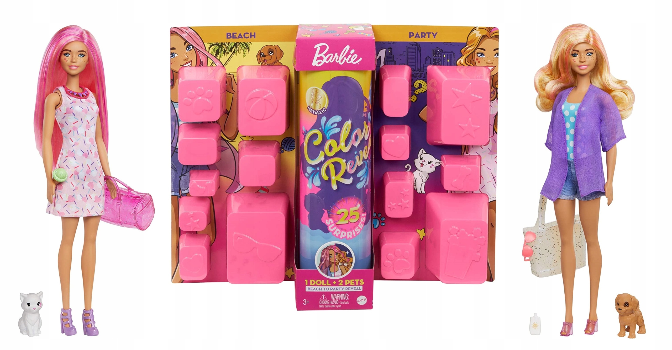 

Barbie Lalka Color Reveal Niespodzianka Maxi GPD55
