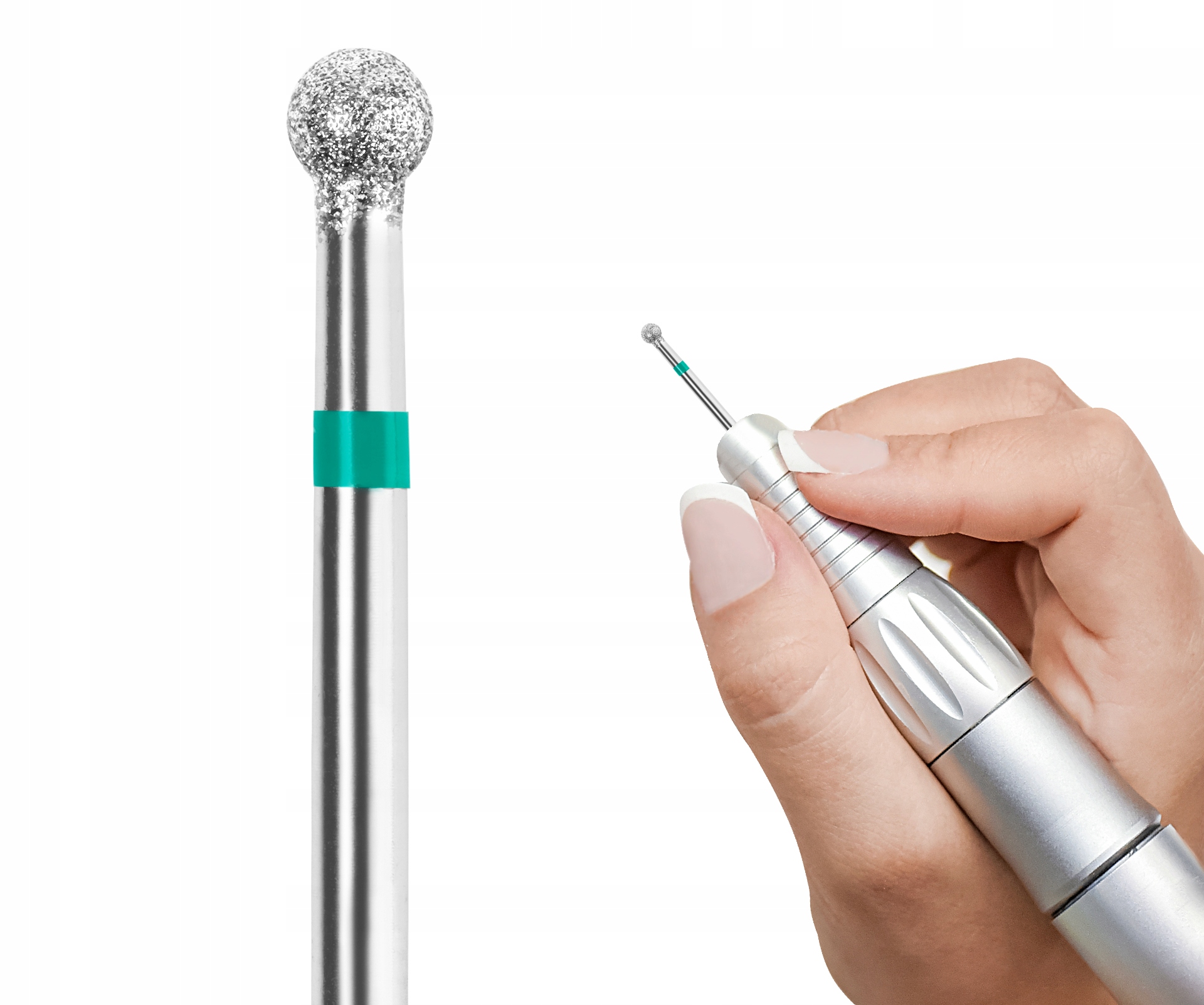 

Frez Diamentowy Kulka Do Skórek mocna Żelu 1,6 mm