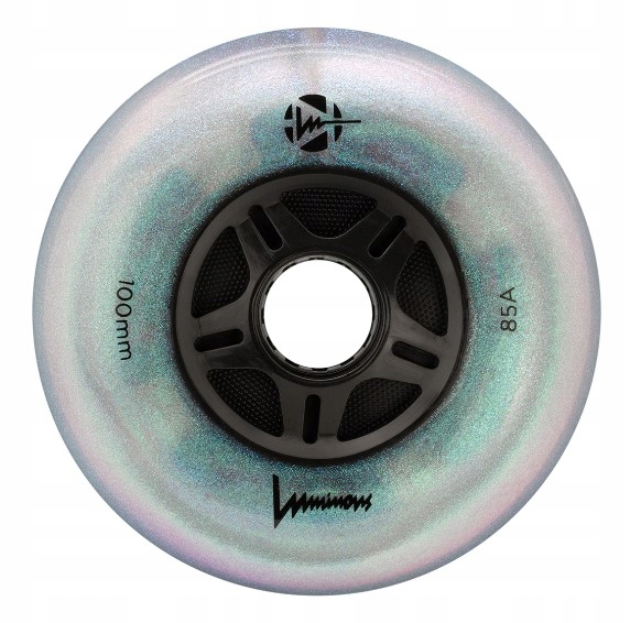 KOŁA ŚWIECĄCE DO ROLEK LUMINOUS BLACK PEARL 100MM BROKAT