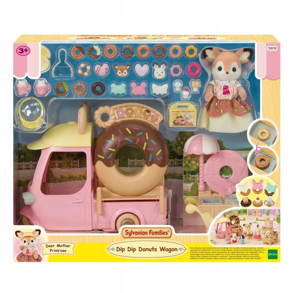 Sylvanian Families Pączkowy pojazd Zestaw z figurką akcesoria 5808