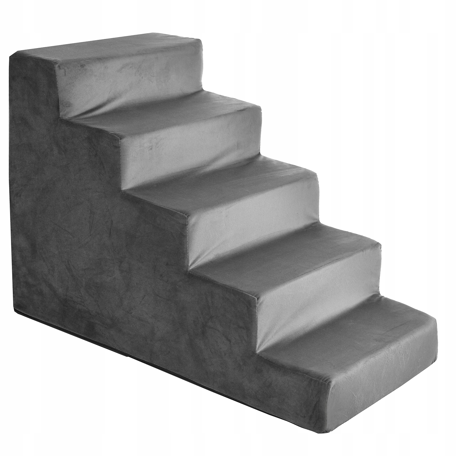 Levně Schodiště Pro Psa Kočku 50 CM Plošina Šedá