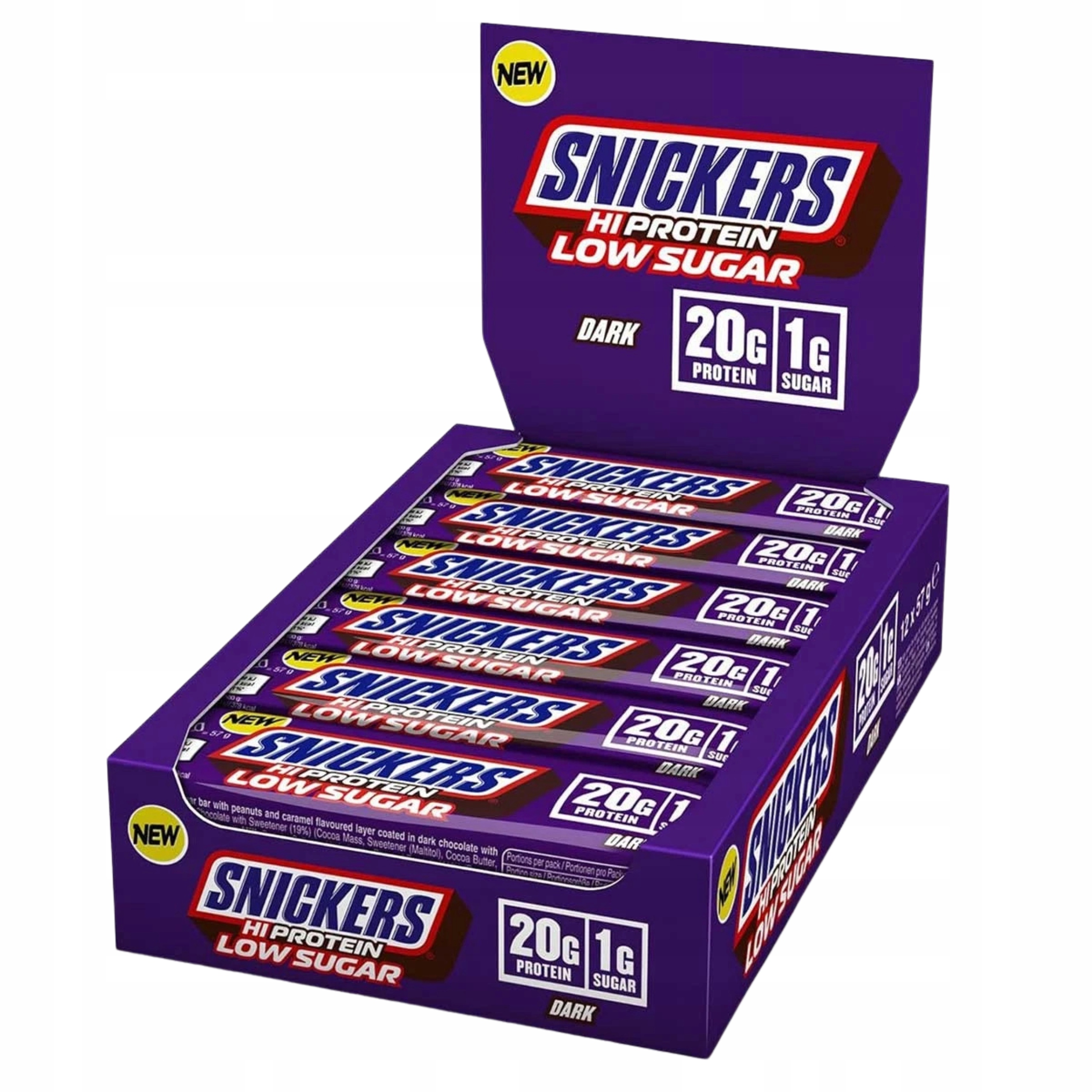 Proteinová Tyčinka Proteinová 12 ks HiProtein Low Sugar Svačinka Snickers