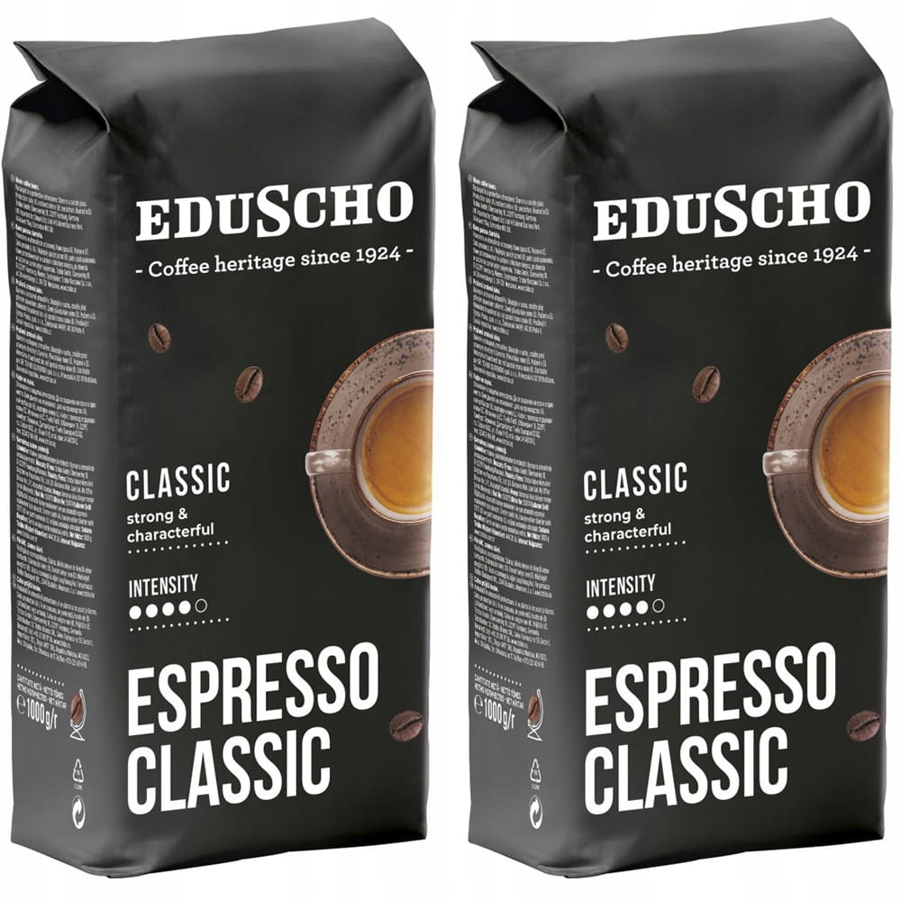 Kawa ziarnista mieszana Eduscho Espresso Classico 2x1000 g