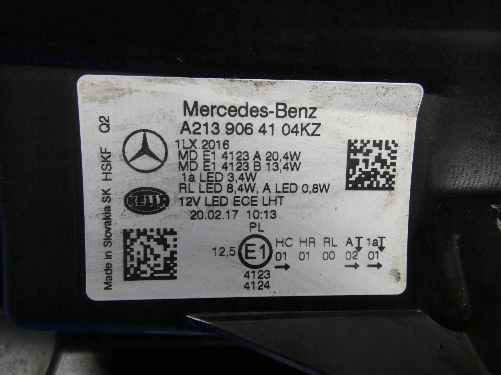 MERCEDES E KLASA W213 light LED left front front - WERSJA ANGIELSKA