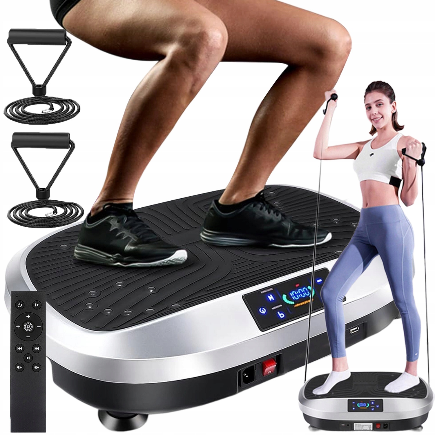 Vibrační Plošina Vibrační Tréninková Masážní Přístroj Pilot Pásky 200W