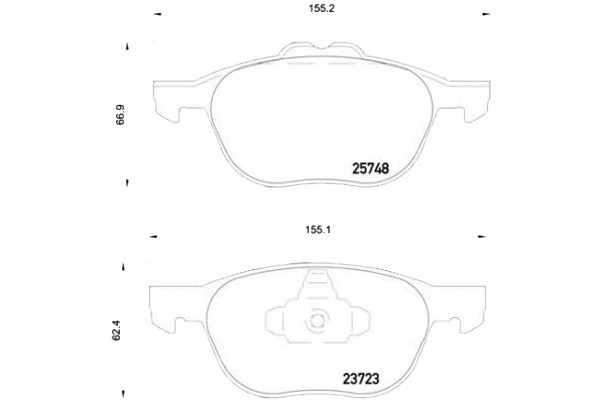 Brembo Brzdové Destičky Ford Transit Connect 13- Př Asistent řidiče #28