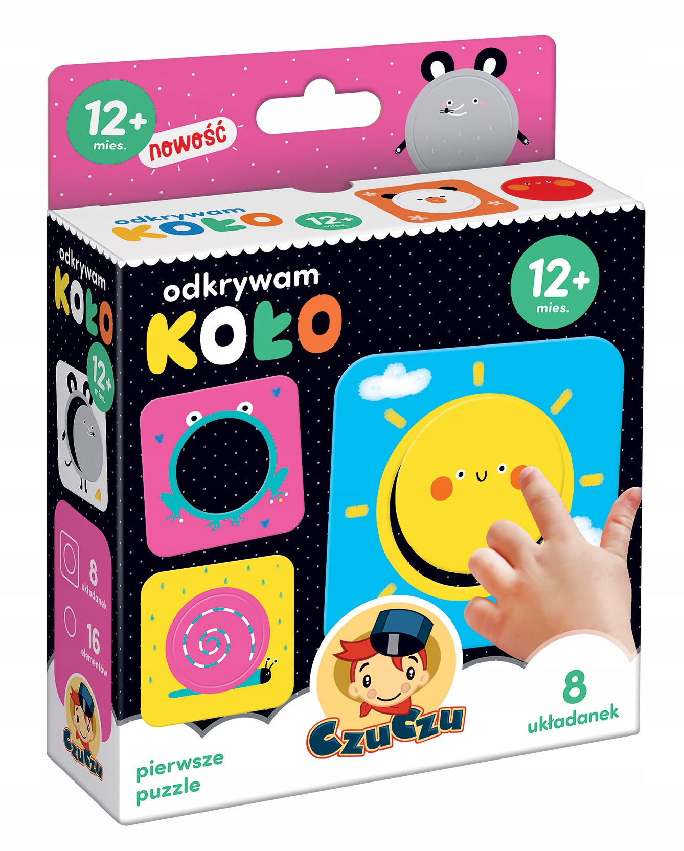 MOJE PIERWSZE PUZZLE ODKRYWAM KOŁO CZUCZU 12m+