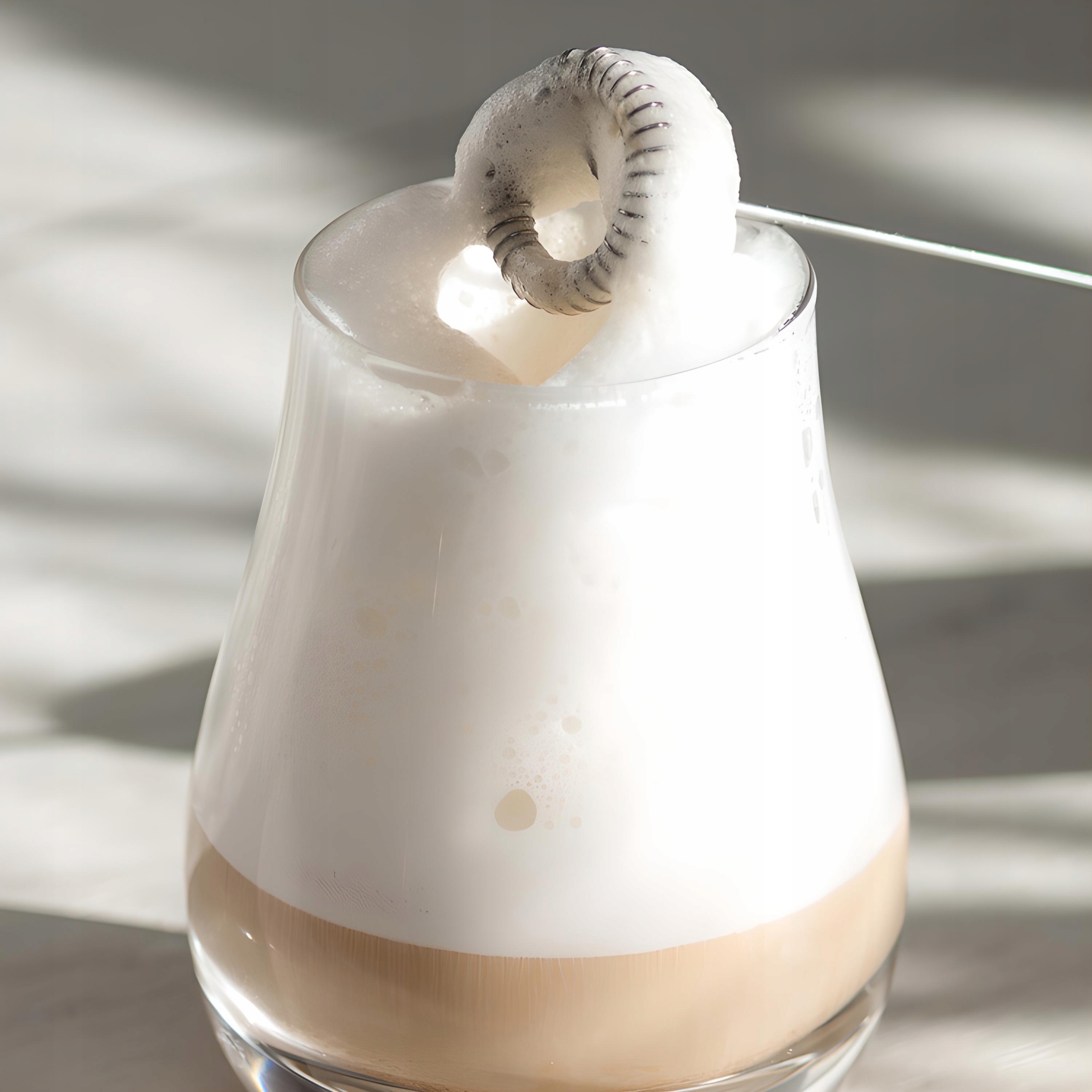 SPIENIACZ DO MLEKA KAWY MINI UBIJACZ MIKSER Wysokość produktu 19.5 cm