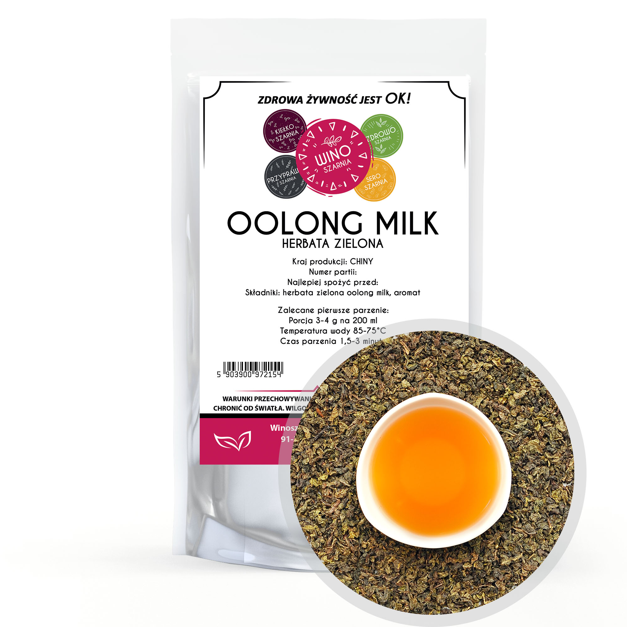 Levně 6 x Winoszarnia Čaj Oolong Milk 50 g