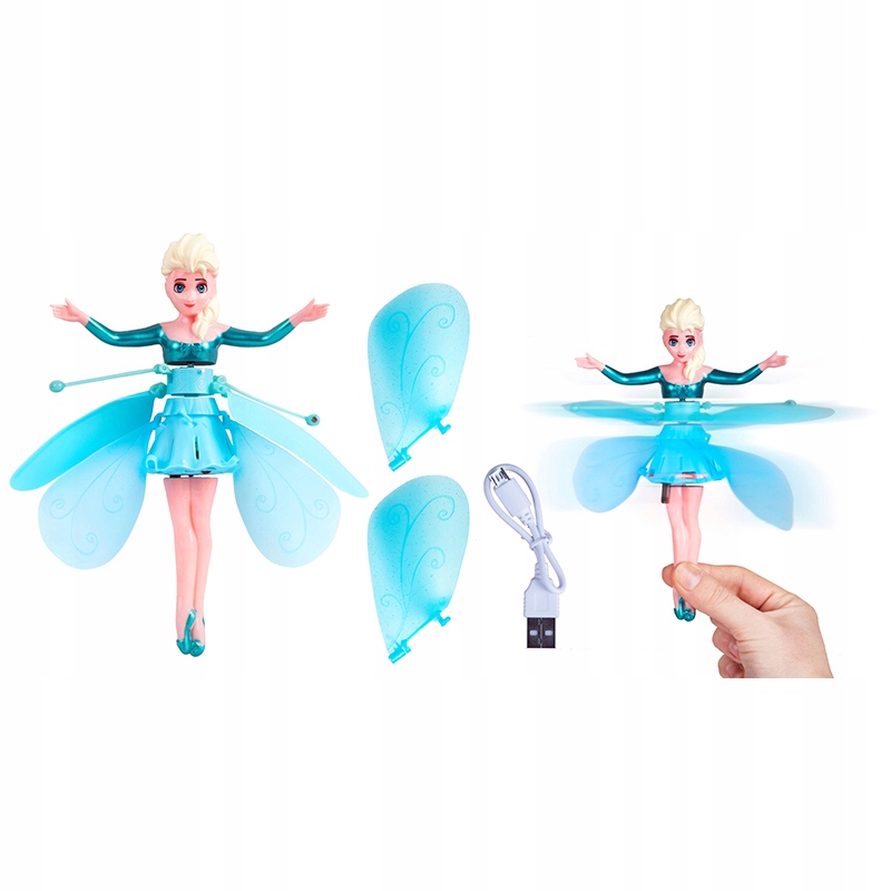 LATAJĄCA LALKA KSIĘŻNICZKA ELSA WRÓŻKA ELZA FROZEN Marka inna