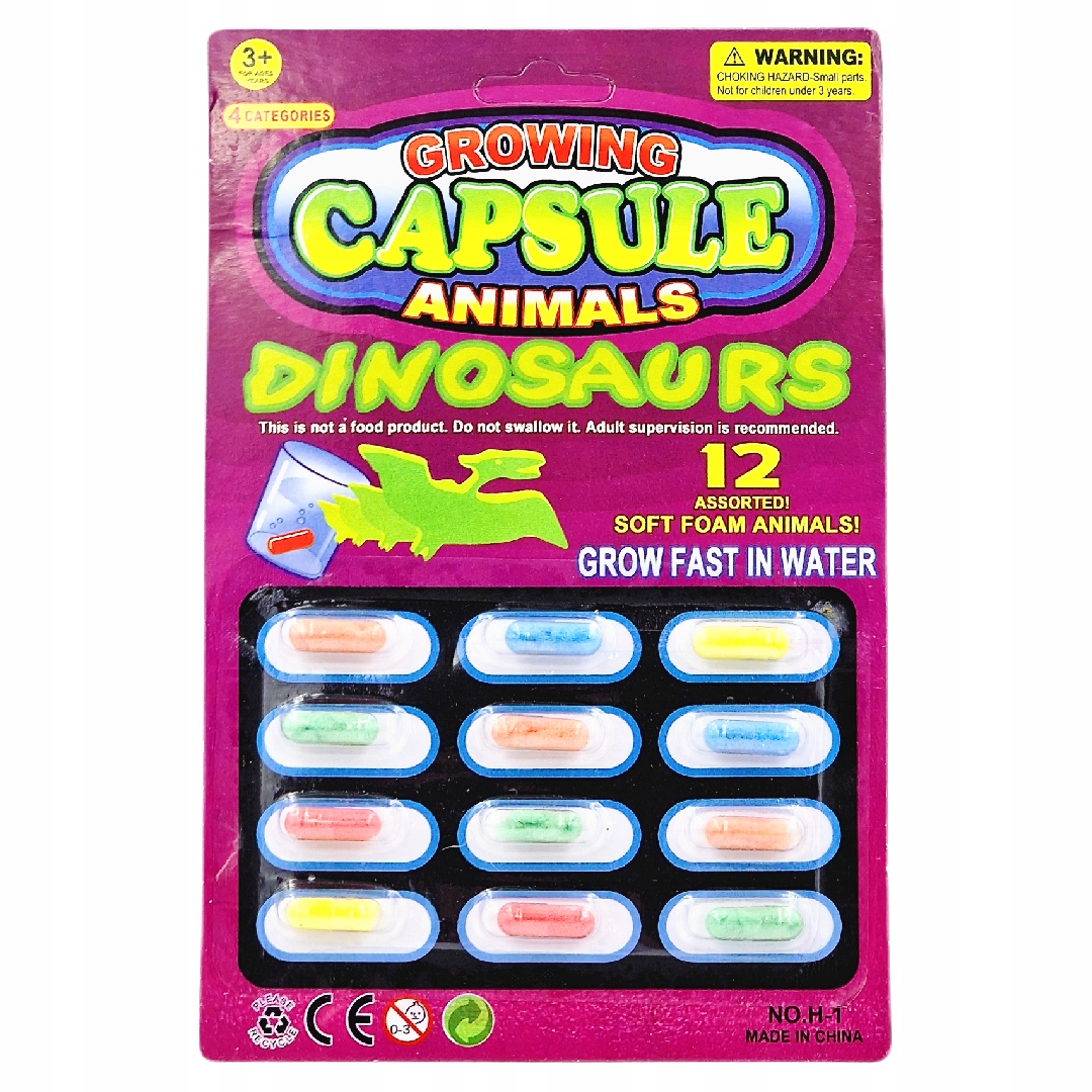 

Magiczne Kapsułki Rosnące W Wodzie Dinozaury