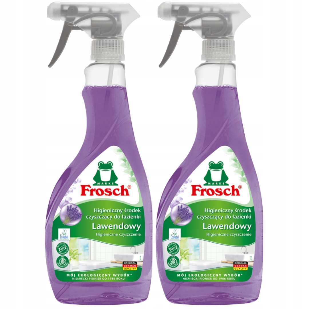 Frosch Lawendowy Spray Czyszczący Łazienki 2x500ml