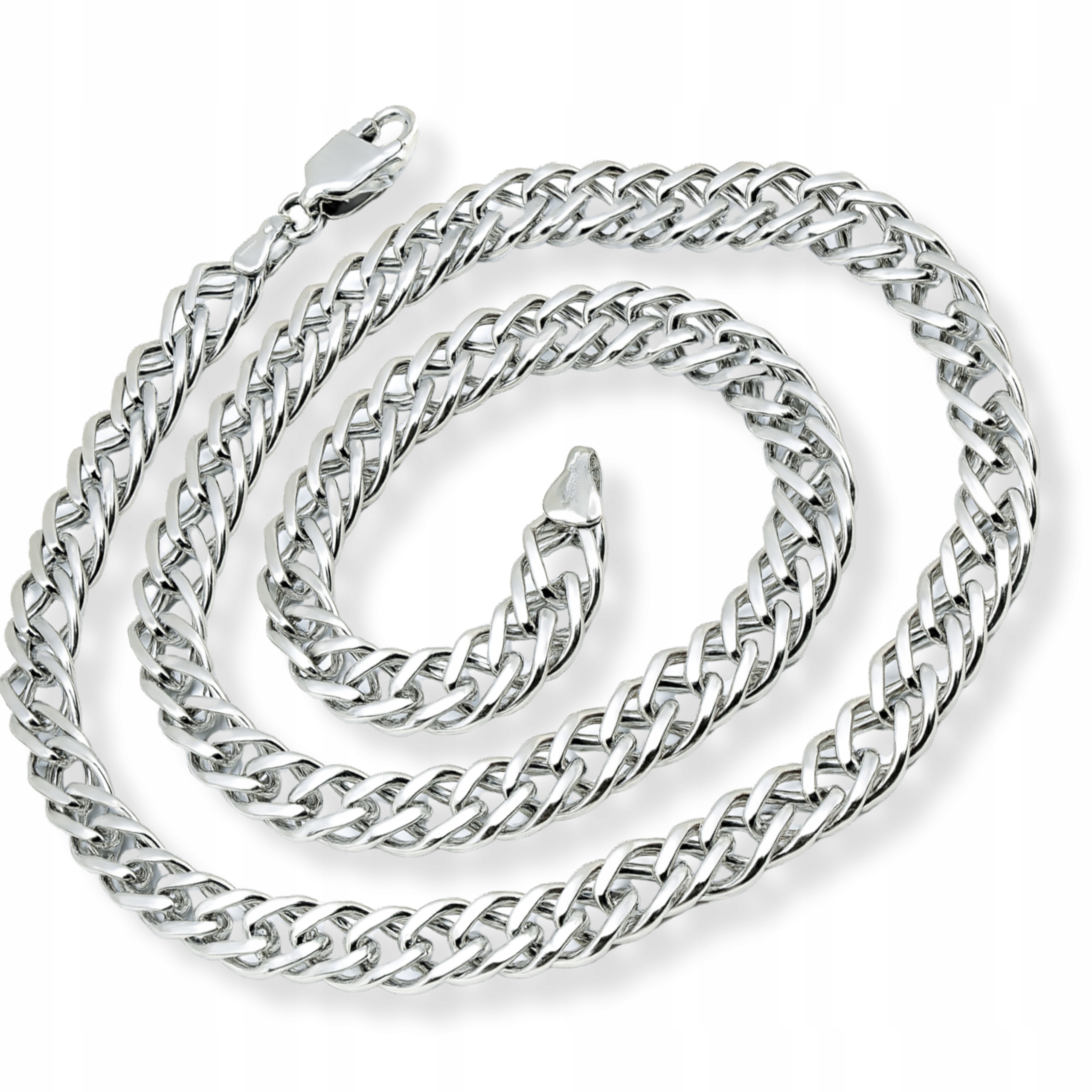 Stříbrný Řetízek Pánský 925 Nádherný Plný Pancr Rombo Jako Dárek Gravírování