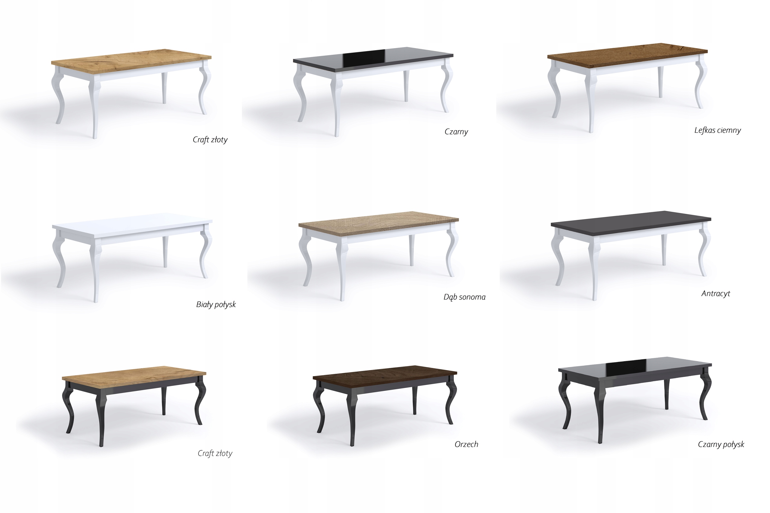 Stół glamour czarny połysk 160/200 modern ludwik Kod producenta 129970