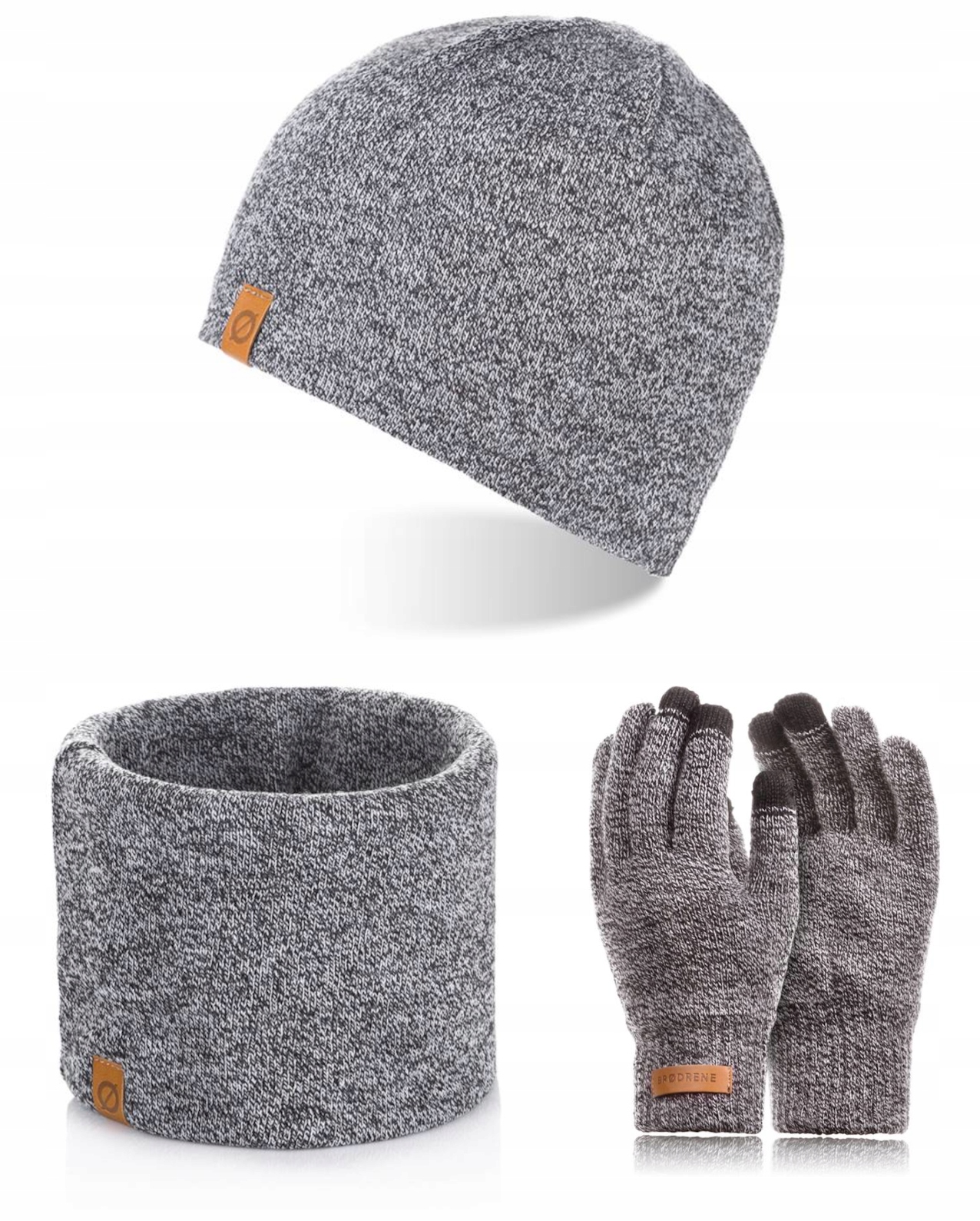 

Brodrene Szary Komplet Męski Na Zimę Zestawy Zima